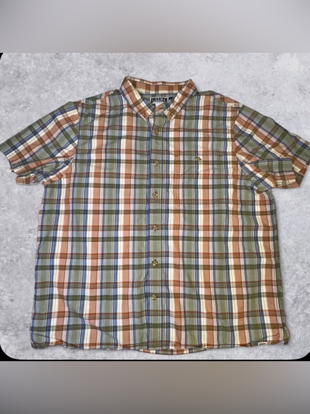 Men’s Duluth plaid button up 2xl